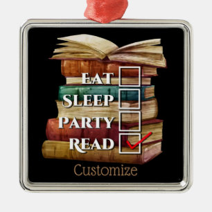 Personalized Reading First Metal Ornament