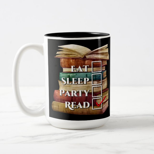 Personalized Reading First Two-Tone Coffee Mug (Left)