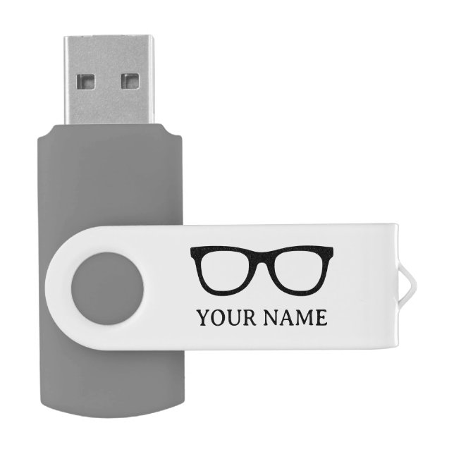 Personalized reading glasses USB flash drive (Opened)