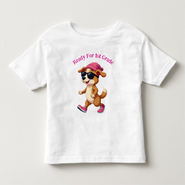 Personalized Ready For Kindergarten Toddler T-shirt (Front)