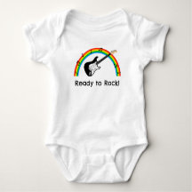 Personalized Ready to Rock Guitar Baby Bodysuit