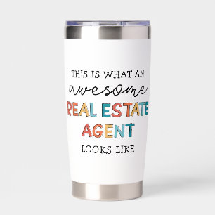 Personalized Real Estate Agent Funny Realtor Insulated Tumbler