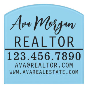 Personalized Real Estate Agent Gift Door Sign