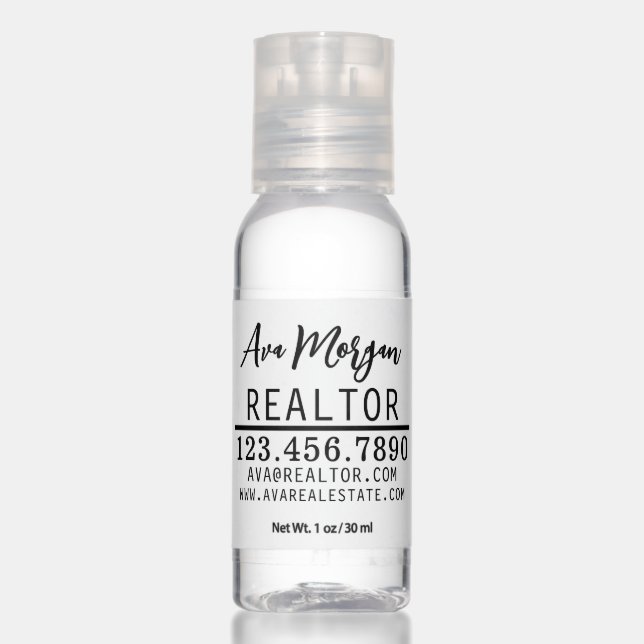 Personalized Real Estate Agent Gift Hand Sanitizer (Front)