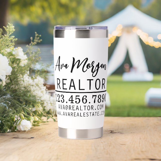 Personalized Real Estate Agent Gift Insulated Tumbler (Wedding (Rotated))