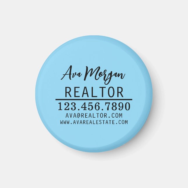 Personalized Real Estate Agent Gift Magnet (Front)