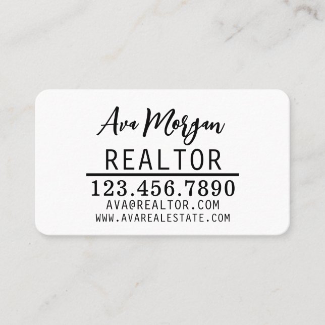 Personalized Real Estate Agent Gift Referral Card (Front)