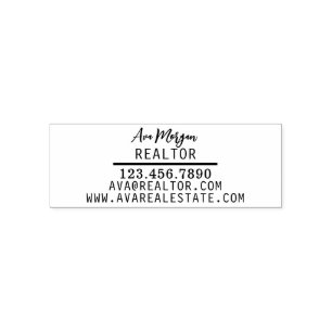 Personalized Real Estate Agent Gift Self-inking Stamp