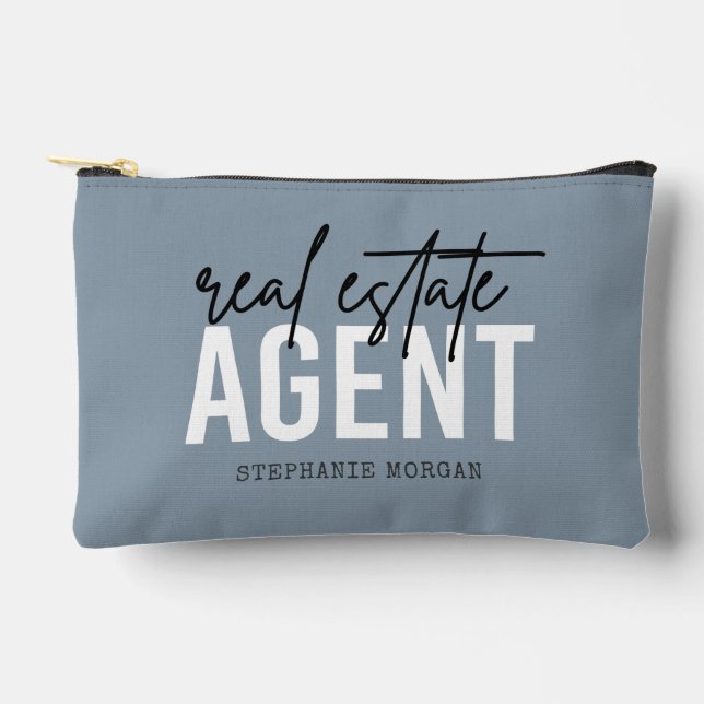 Personalized Real Estate Agent Gifts for Realtor Accessory Pouch (Front)