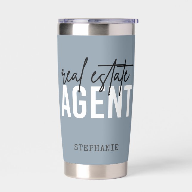 Personalized Real Estate Agent Gifts for Realtor Insulated Tumbler (Left)