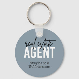 Personalized Real Estate Agent   Gifts for Realtor Keychain