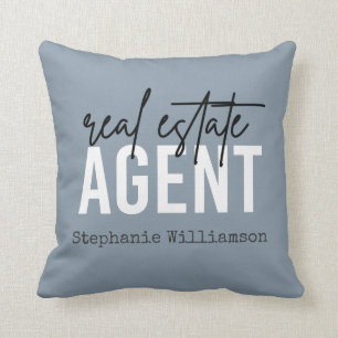 Personalized Real Estate Agent Gifts for Realtor  Throw Pillow