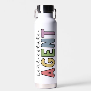 Personalized Real Estate Agent Realtor Gifts Water Bottle