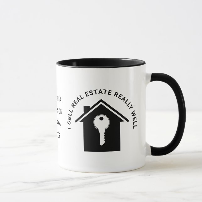 Personalized Real Estate Agent Realtor Mug (Right)