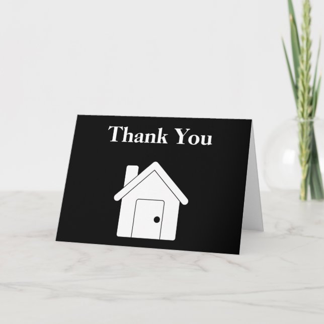 Personalized Real Estate Thank You Card (Front)