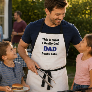 Personalized Really Cool Dad Looks Like BBQ Apron