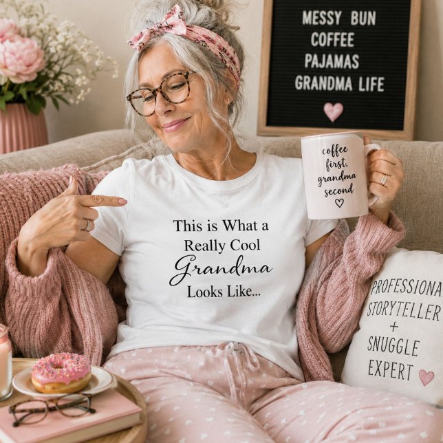 Personalized Really Cool Grandma Looks Like Name T-Shirt (Creator Uploaded)