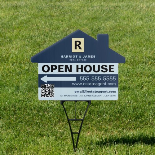 Personalized Realtor Estate Agent Open House Sign