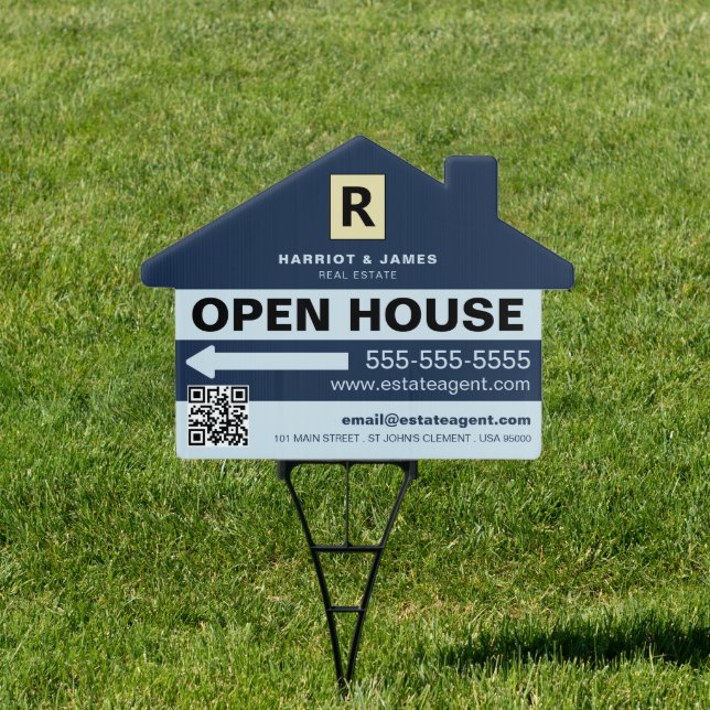 Personalized Realtor, Estate Agent Open House Sign (Insitu)