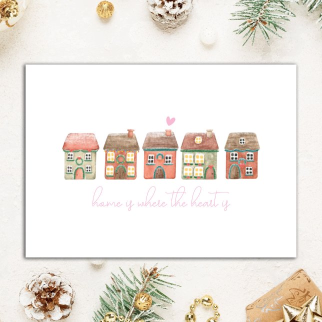 Personalized Realtor Home is where the heart is Holiday Card (Creator Uploaded)