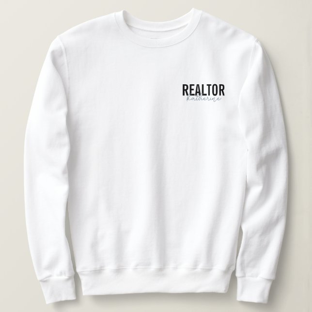 Personalized Realtor Real Estate Agent Gifts Sweatshirt (Design Front)