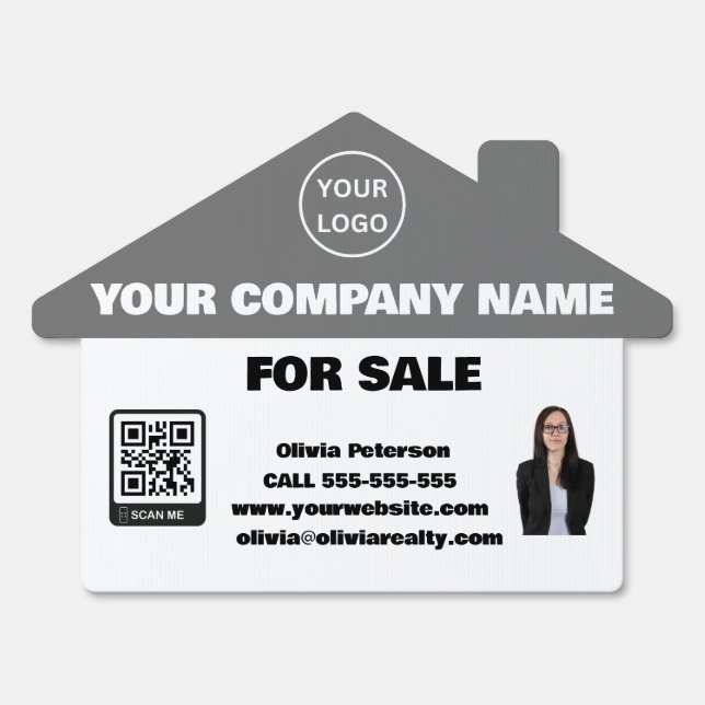 Personalized Realtor Real Estate Sale  Sign (Front)