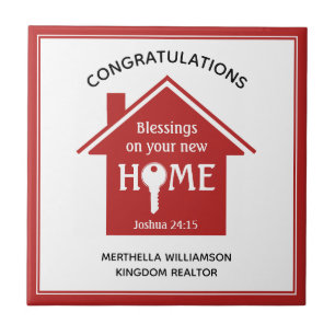 Personalized Realtor to Client New Home Ceramic Tile