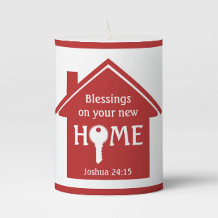 Personalized Realtor to Client New Home Pillar Candle