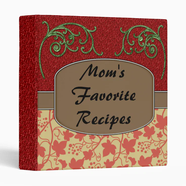 Personalized Recipe Binder Zazzle