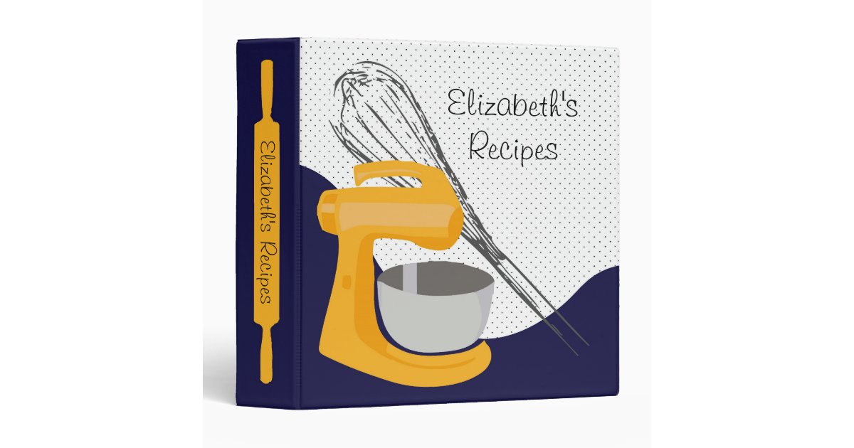 Personalized Recipe Binder Zazzle