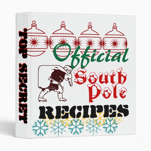 Personalized Recipe Binder Christmas (Front/Spine)