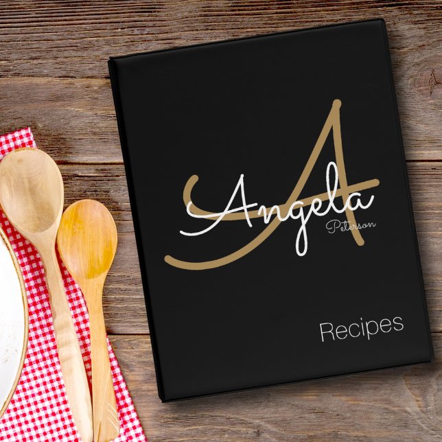 Personalized Recipe Binder for Chefs – Modern  (Creator Uploaded)