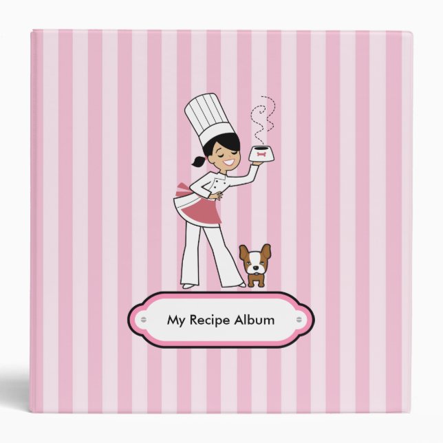 Personalized Recipe Binder for Girls (Front)