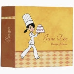 Personalized Recipe Binder With Illustration at Zazzle
