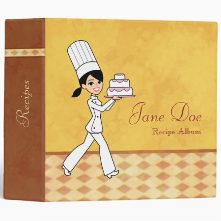 Personalized Recipe Binder With Illustration