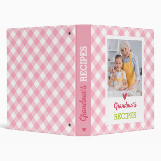 Personalized Recipe Binder (Your Photo) 