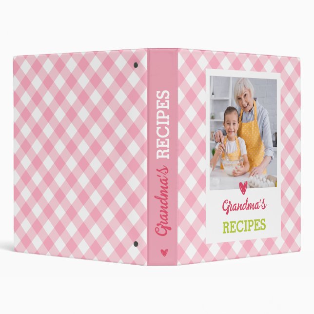 Personalized Recipe Binder (Your Photo)  (Background)
