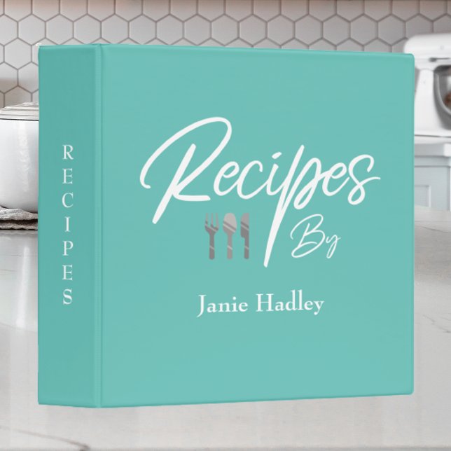 Personalized Recipe Book 3 Ring Binder (Creator Uploaded)