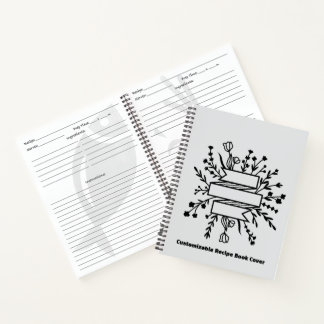 Personalized recipe book | Blank Custom Cookbook