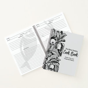 Personalized recipe book   Blank Custom Cookbook