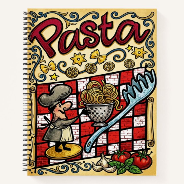 Personalized Recipe Book - Custom Italian Cookbook (Front)