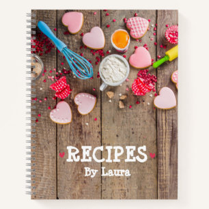 Personalized recipe book to write in