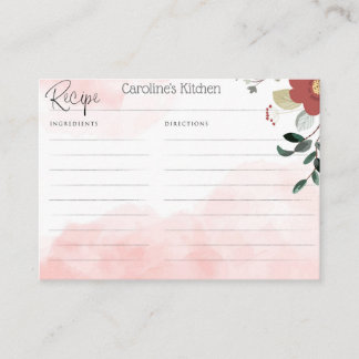 Personalized Recipe Card for Bridal Shower