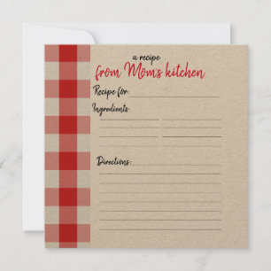 Personalized Recipe Cards