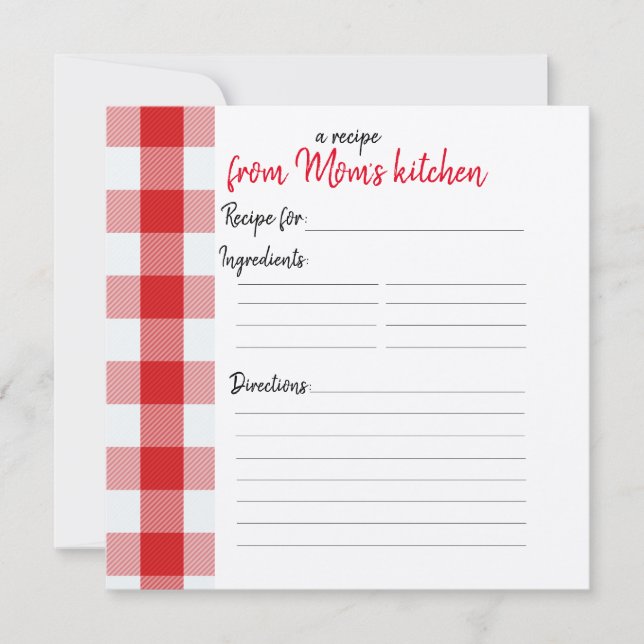 Personalized Recipe Cards (Front)