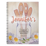 Personalized Recipe Cookbook Notebook at Zazzle