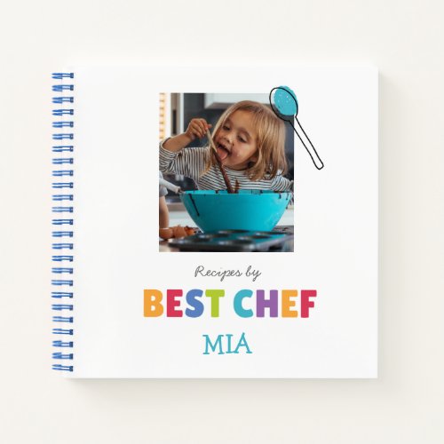 Personalized Recipe Notebook Add Your Photo 