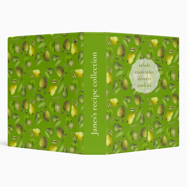 Personalized recipe organizer Binder (Background)