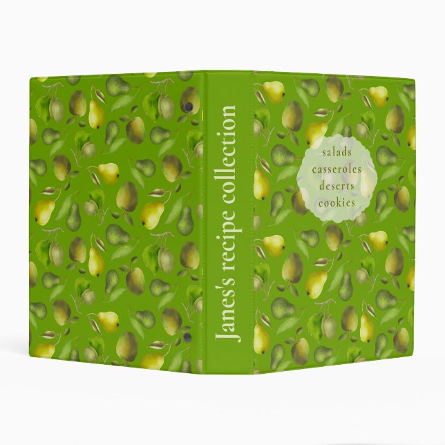 Personalized recipe organizer  mini binder (Background)