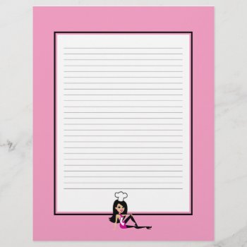Personalized Recipe Pages Lined by ShopDesigns at Zazzle
